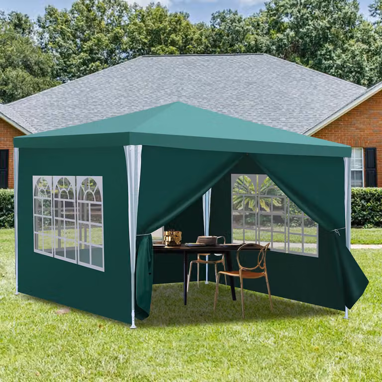 Jopassy Padiglione Campeggio Robusto Tendone Imbullonato Festa Pratico 3x3m Verde