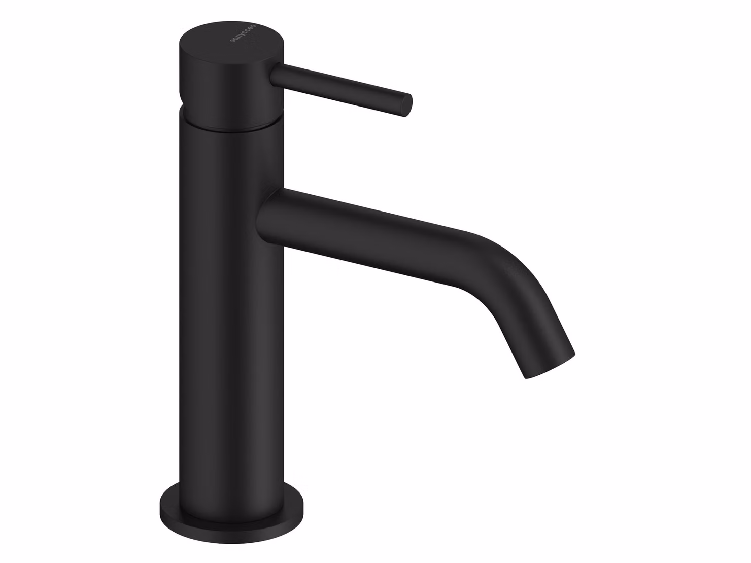 SANYCCES LOOP ColdOpen Miscelatore monocomando per lavabo 17,3 cm, nero opaco