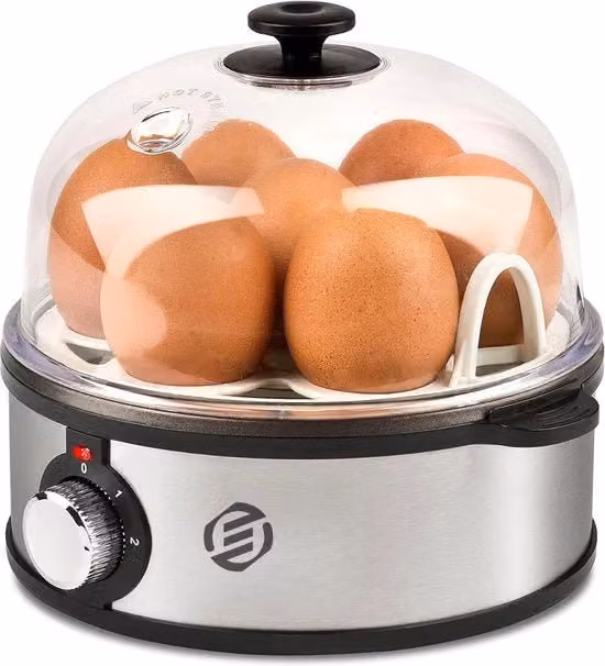 Cottauova elettrico Equivera con timer in acciaio inossidabile, colore silver