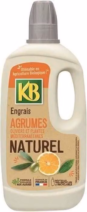 Concime naturale per agrumi, ulivi e piante mediterranee, liquido, alghe marine, 1 litro, coltivazione biologica