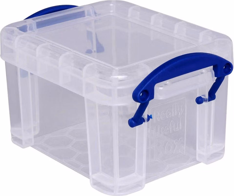Really Useful Box 0.14C Aufbewahrungsbox 0,14 l transparent 9,0 x 6,5 x 5,5 cm