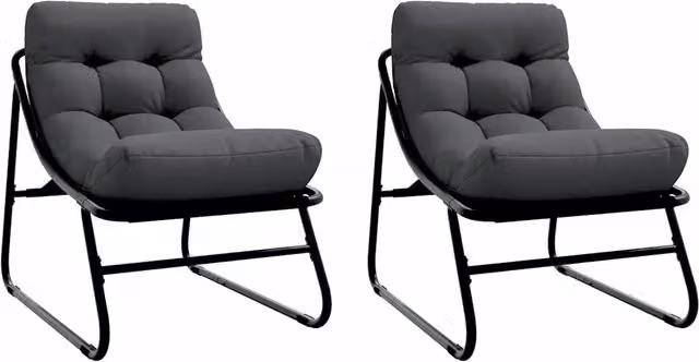 Arredamento da Giardino 2 pz Nero 60,5 x 81 x 71 cm CFW5270338