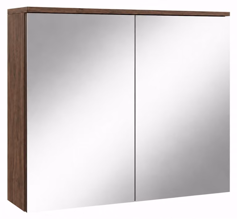 Badplaats Specchio Contenitore Toledo 80 x 20 x 60 cm - Noce Marrone - Colonna Bagno