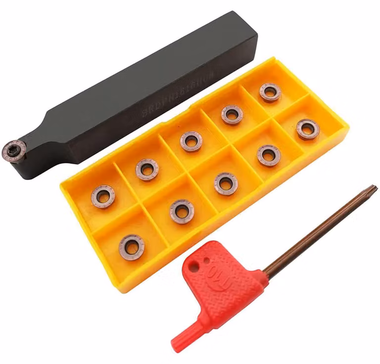 10 inserti in metallo duro indexabili per frese