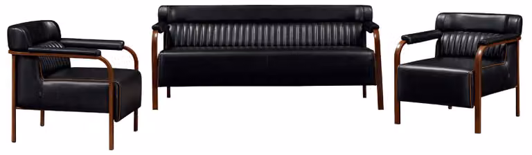 Sofagarnitur 3+1+1 Sitzer Wohnzimmer Polster Couchen Sessel Luxus Modern