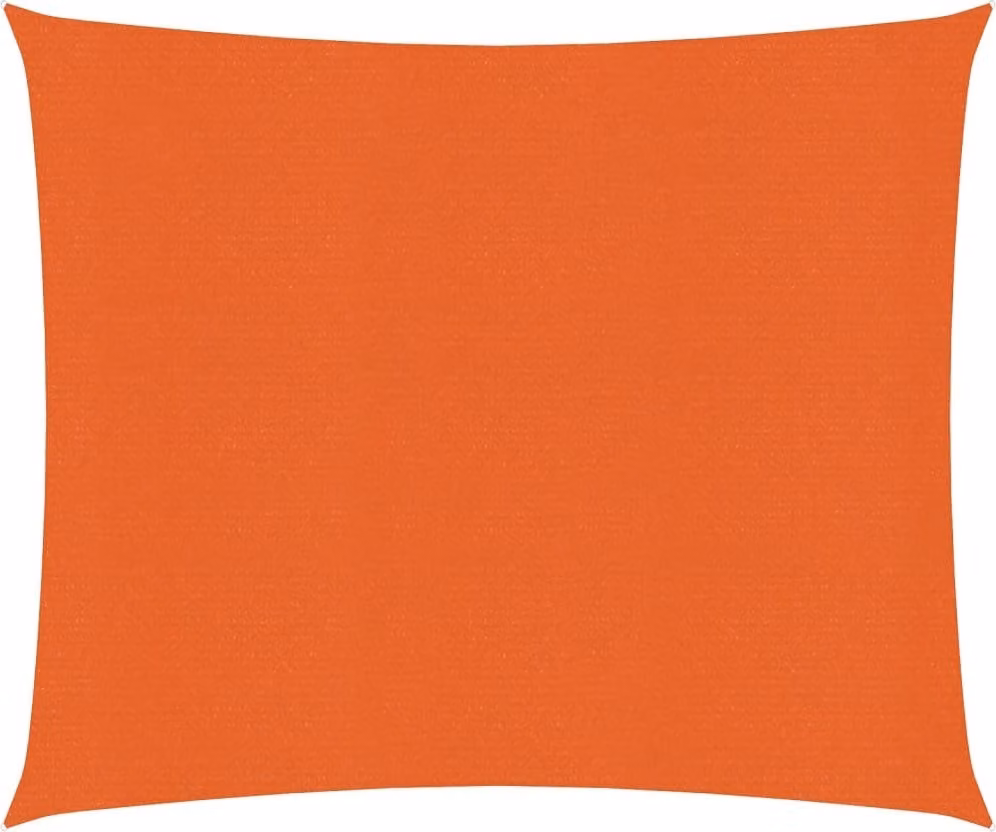 Tenda da sole Living Store, 160 g/m², colore arancione, dimensioni 3,6 x 3,6 metri, realizzata in HDPE