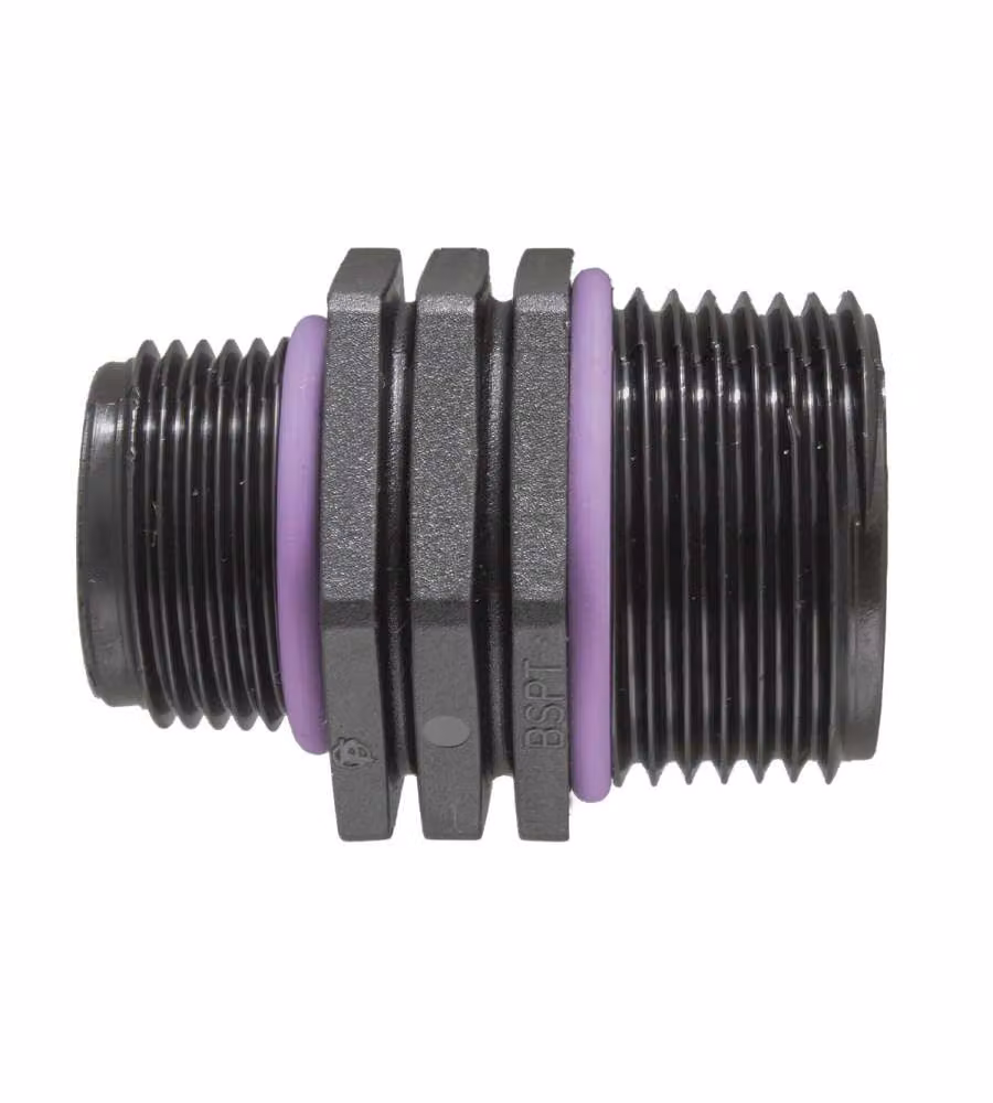Raccordo Nipplo in PP Ridotto 3/4" Mx1/2"M con Oring