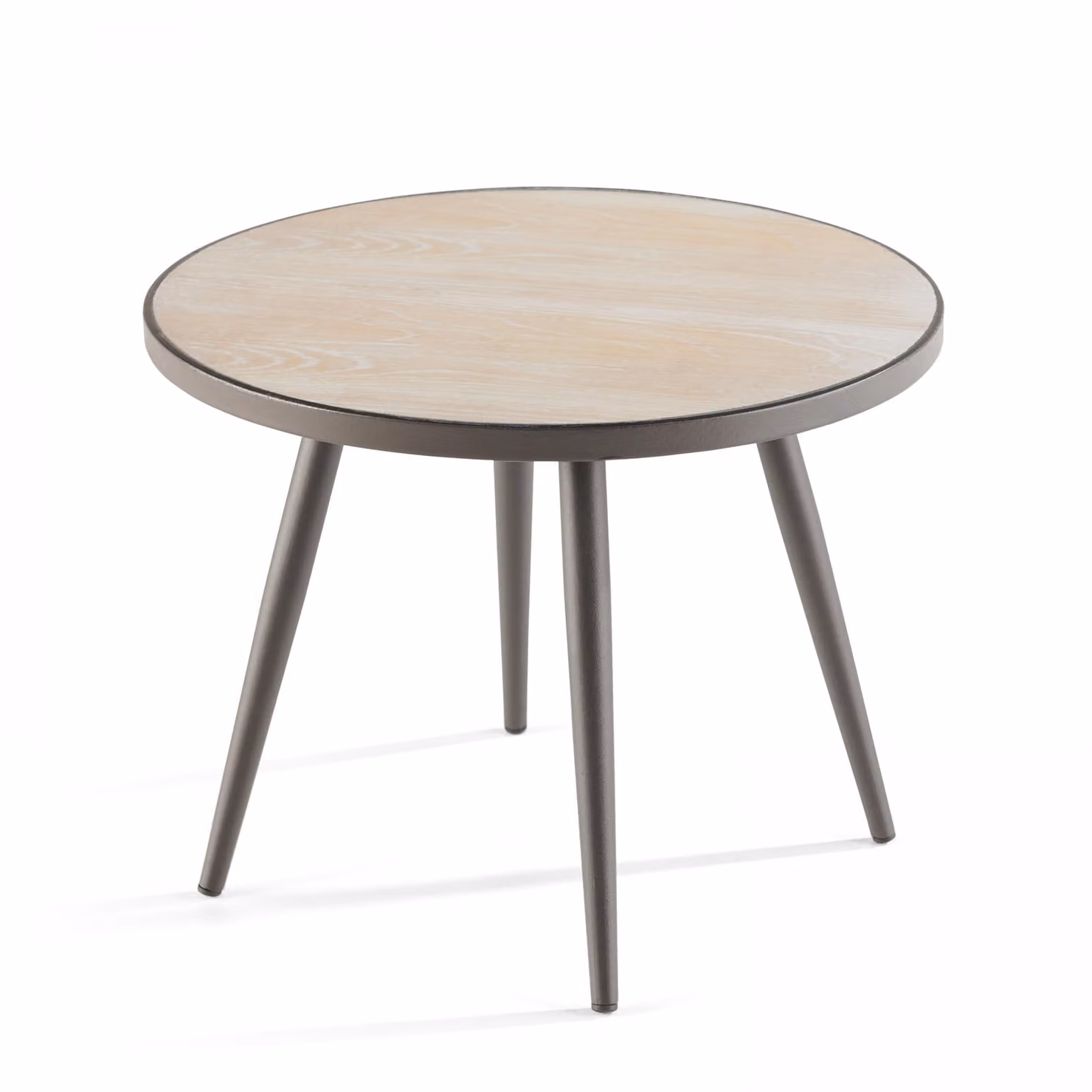 Tavolino da giardino rotondo con piano in Vetroceramica - Oviala Tivoli