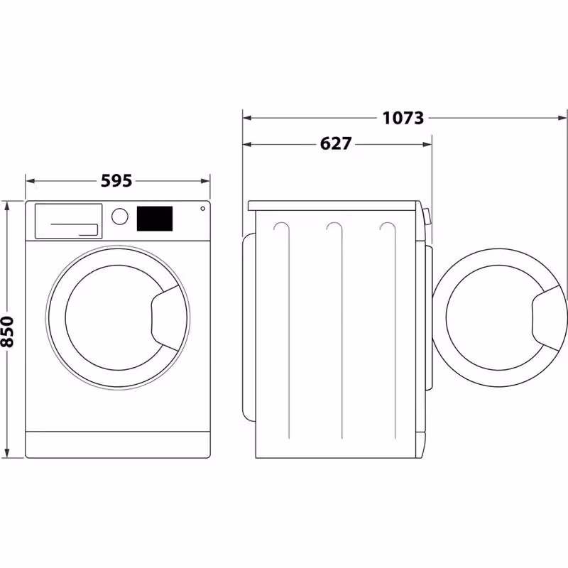 Lavatrice a libera installazione Whirlpool FFB R849 BSV IT con carico da 9 kg, Classe A, programmi a vapore e lavaggio rapido, colore bianco – 2