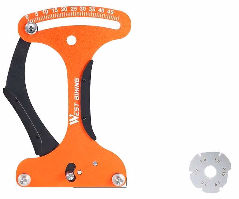 Misuratore di tensione delle raggi, design portatile, misurazione precisa, colore arancione e nero