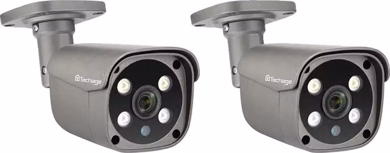 Telecamera di sicurezza POE, risoluzione 8MP/5MP, audio bidirezionale, 2 pezzi telecamera POE 5MP