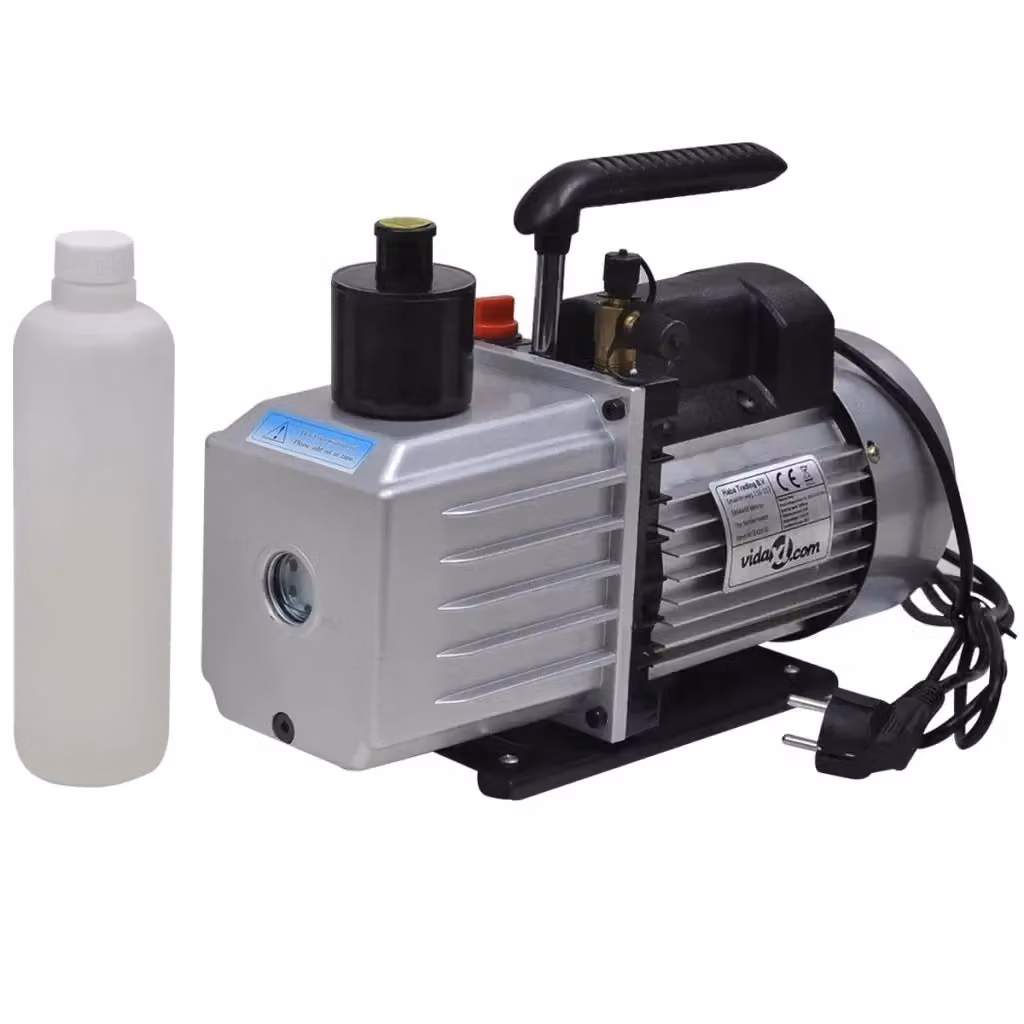Kit Pompa di Aspirazione CFW3544272 con Manometro a 2 Vie in Alluminio Argento, Portata 100 L/min – 2