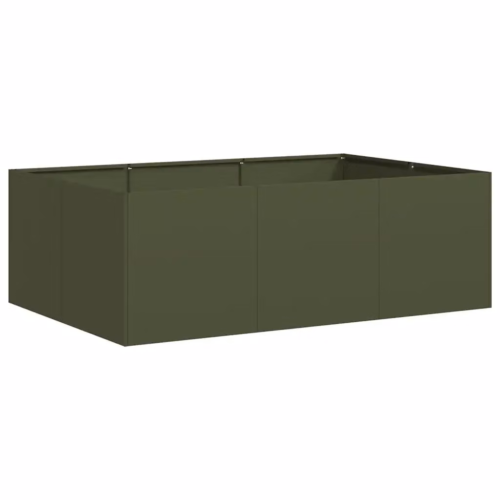 Fioriera Design Mania in acciaio color verde oliva, L: 120 cm, P: 80 cm, H: 40 cm – 2