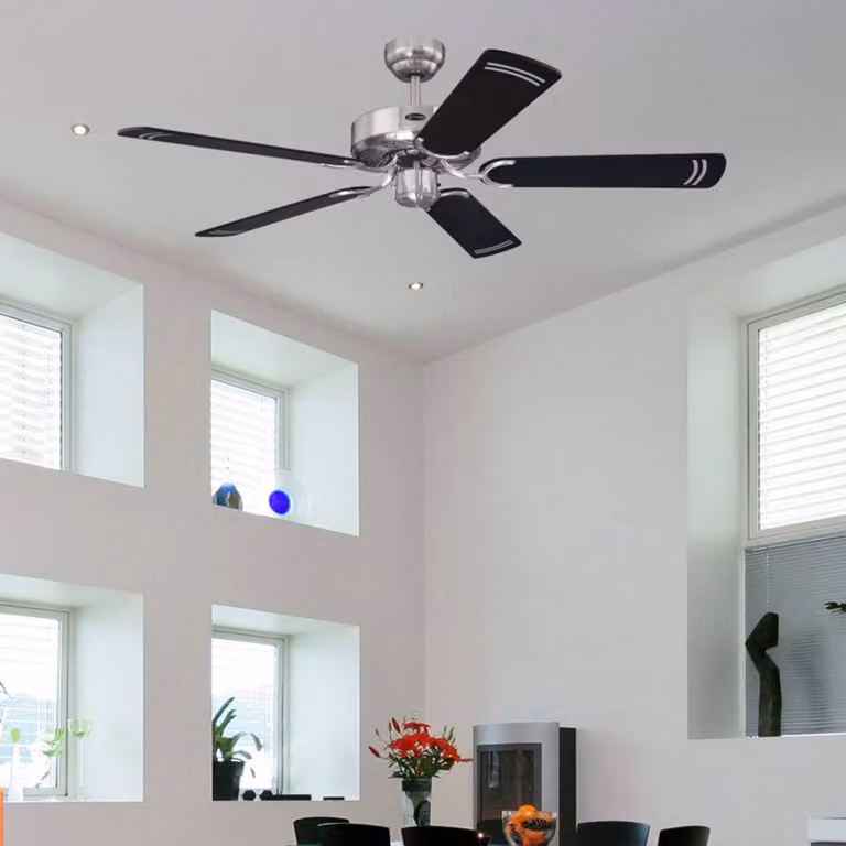 Westinghouse Cyclone ventilatore in nero CYCLONE, Nero, Soggiorno / Sala da pranzo, Metallo