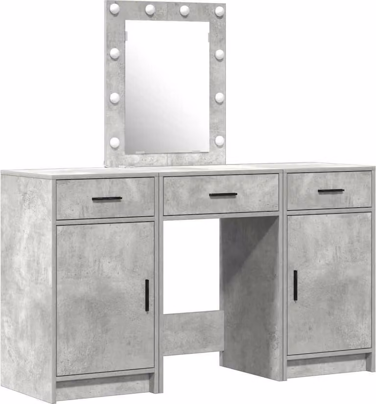 Tavolo da Trucco Grigio 50 x 41 x 135 cm Legno multistrato