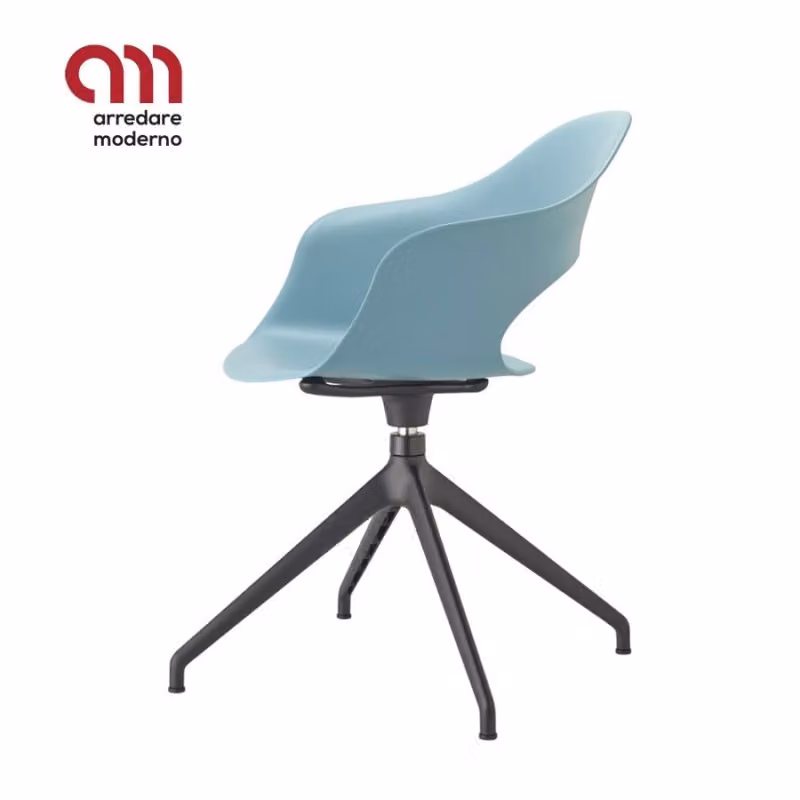 Sedia Lady B Scab Design girevole con scocca in tecnopolimero