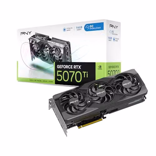 PNY Scheda Grafica GeForce RTX™ 5070Ti 16GB OC Triple Fan DLSS 4