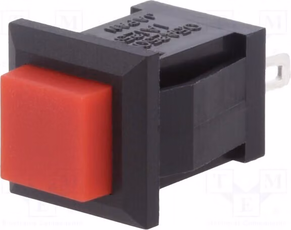 1 interruttore a pulsante, normalmente aperto (OFF-ON), modello DS430-R, marca Stard, posizione 2, 0,5A/250VAC