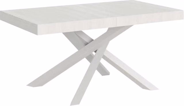 Tavolo allungabile Itamoby Volta Premium bianco frassino con telaio bianco L: 90 cm, P: 200-460 cm