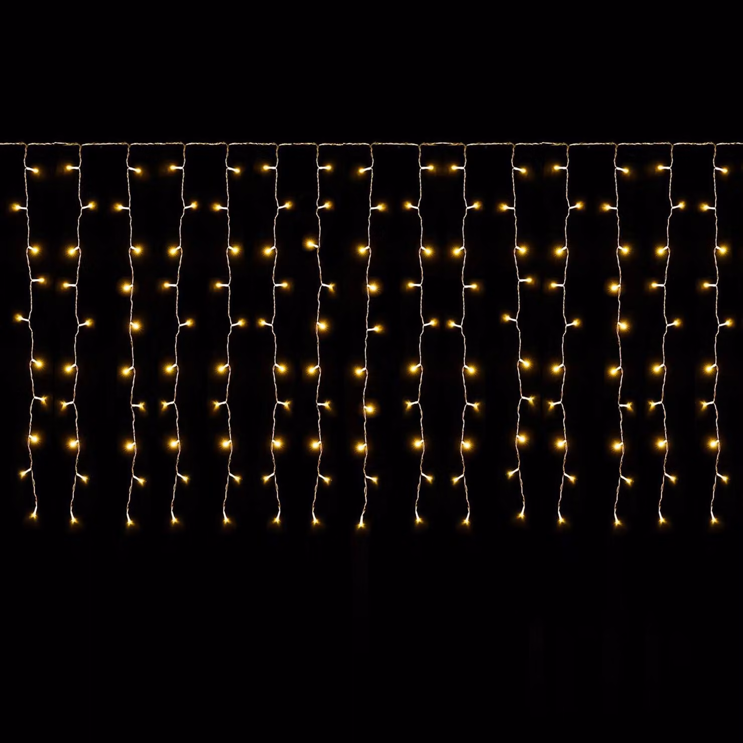 SALCAR LED, tenda luminosa a LED per finestre, 3 metri x 1 metro, ideale per balconi. Catena luminosa a LED da 150 luci, adatta per interni ed esterni, perfetta per Natale. Illuminazione natalizia da appendere, con 9 modalità e funzione di memoria, luce b