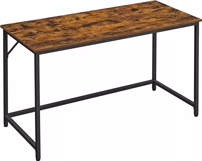 In And OutdoorMatch Scrivania classica Lilian - Industriale - Lavoro - Scrivania per computer - Studio - Scrivania - Grigio - 140 x 60 x 75 cm