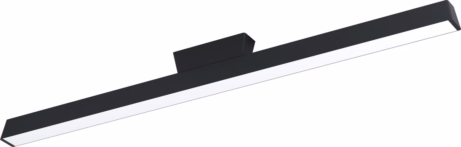 Plafoniera Moderna Simolaris-Z Grande Led Alluminio Nero
