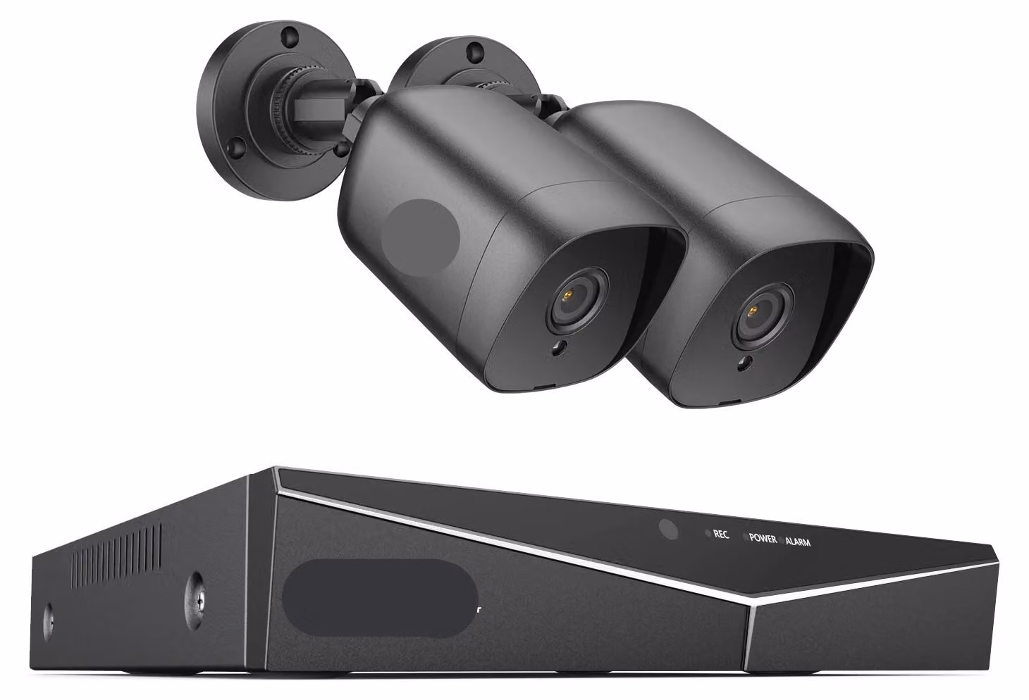 Sistema di videosorveglianza - DVR a 4 canali - Per esterni - Telecamera di sorveglianza - Telecamera di sicurezza - 2MP - 2TB