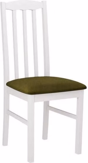 Sedia da pranzo imbottita EDON 12 - bianco / oliva scuro