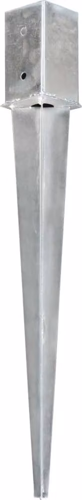 Picchetti di Terra 6 pz Argento 8x8x76 cm in Acciaio Zincato