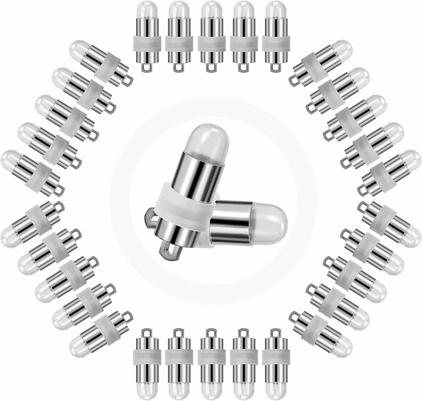 30 luci a LED per palloncini, colorate, lampeggianti, impermeabili