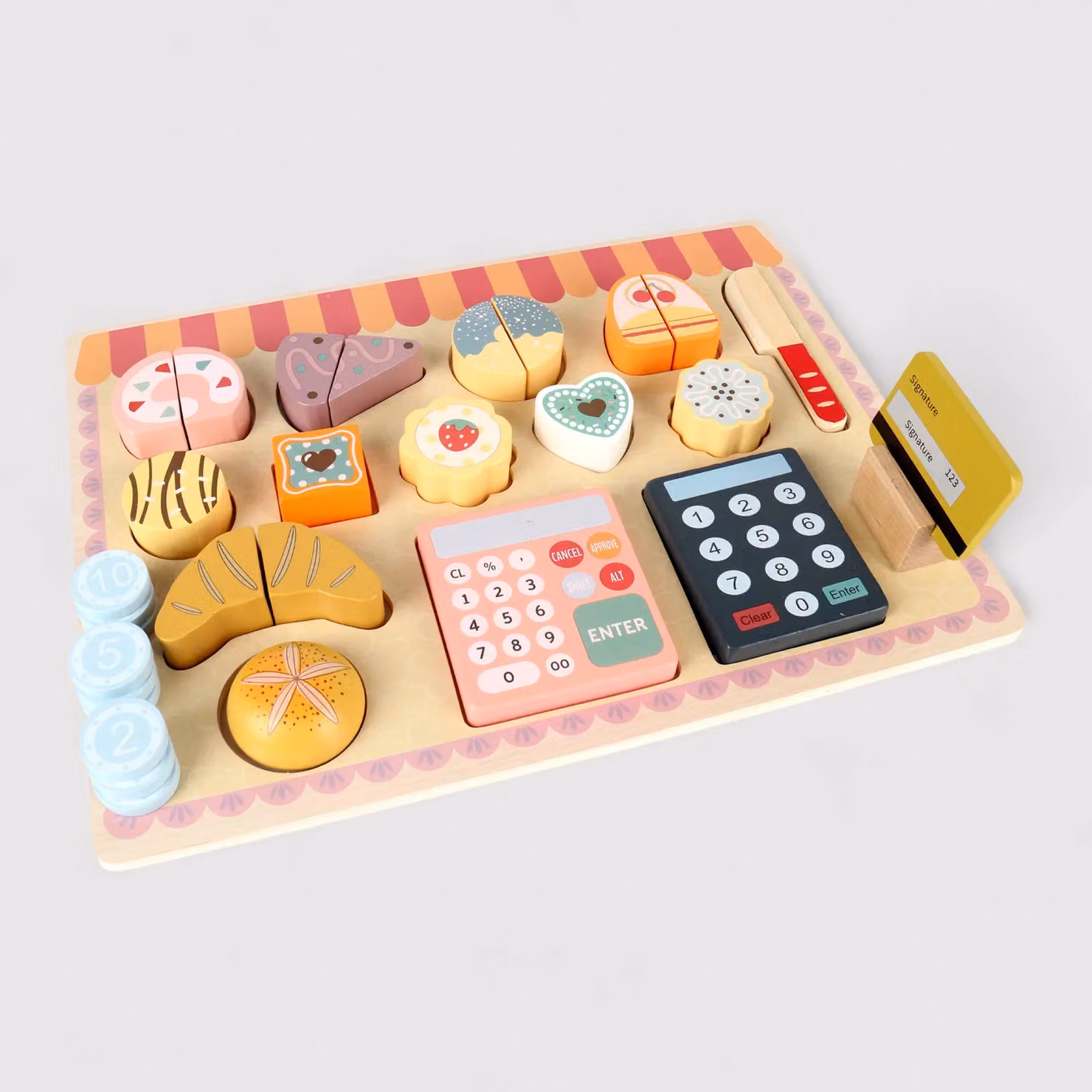 Myrcia - Set panetteria giocattolo in legno per bambini