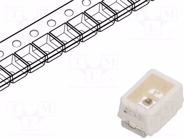 10 LED gialli, tecnologia SMD, 4,5÷18 mcd, angolo di emissione 120°, formato Mini PLCC2,2014, dimensioni 15,2÷48 mlm, corrente di funzionamento 2 mA, tipo LY M67K-J1L2-26