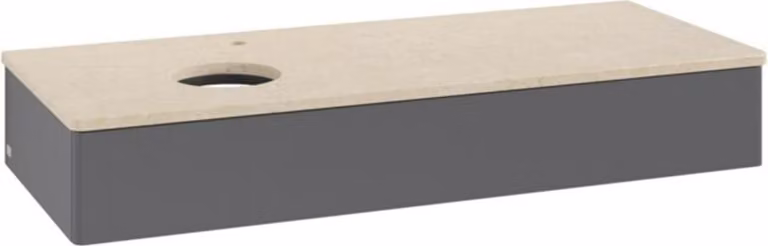 Mobiletto V&B senza struttura frontale, con illuminazione Antao 120x19x50cm, HL, WBP botti