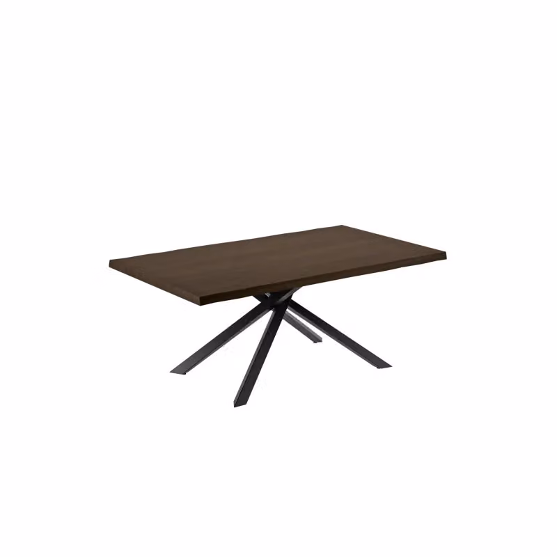 Tavolo da pranzo allungabile Spike Stones in legno e metallo, L: 200/300 cm, P: 100 cm, H: 76 cm – 2
