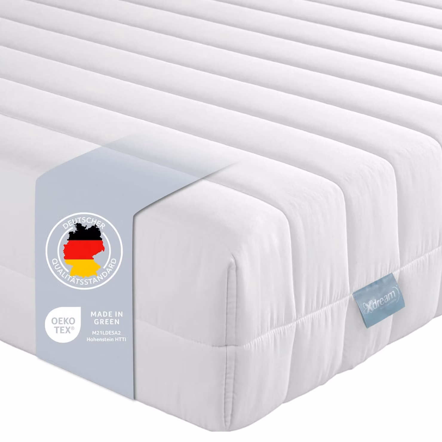Materasso in schiuma fredda elastica a punti | 90 x 200 cm | 11 cm | H4 | XDREAM Pure
