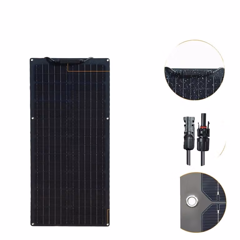 Set di pannelli solari, potenza 50W / 100W, silicio monocristallino, design impermeabile, 50W 19,8V