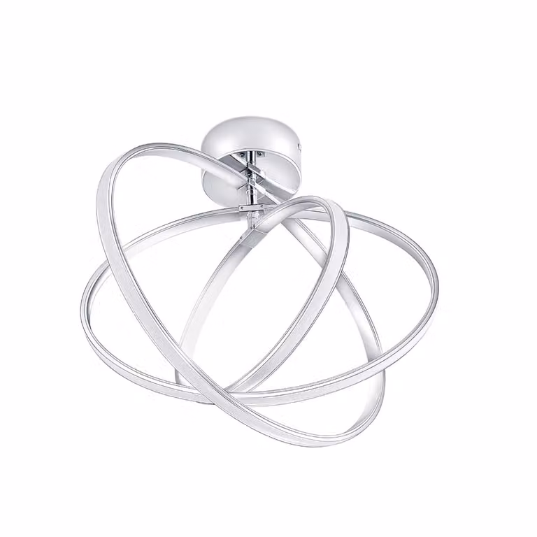 Plafoniera LED cromo bianco Selvina