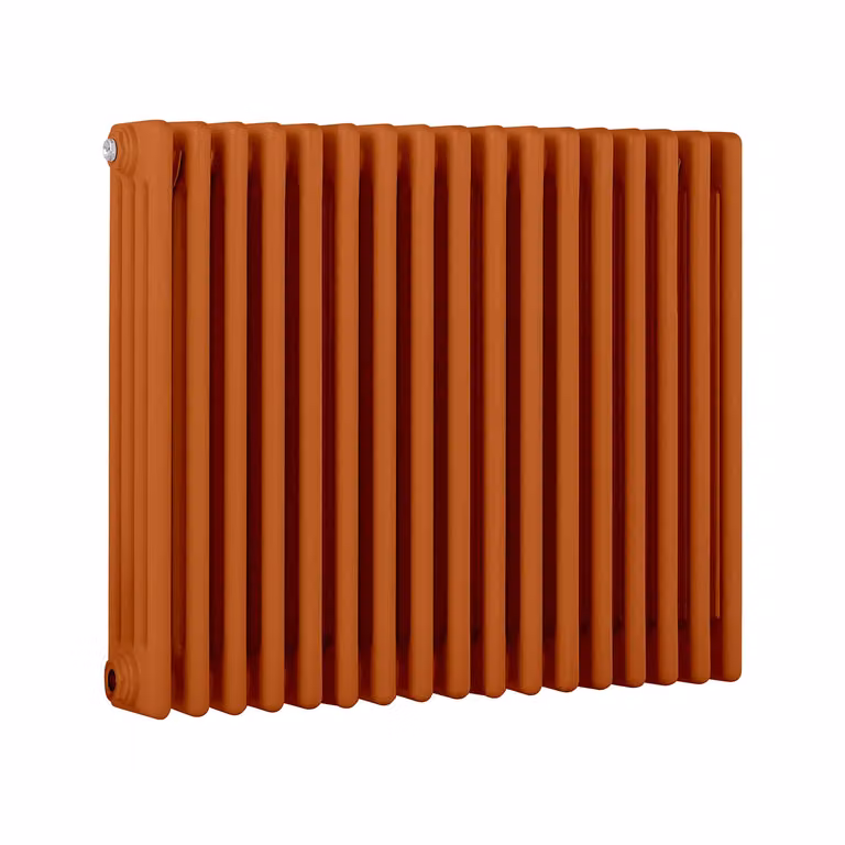Radiatore Orizzontale a Colonne (4 Colonne) 600mm x 785mm - Arancione (Sunset Arancione) - Regent