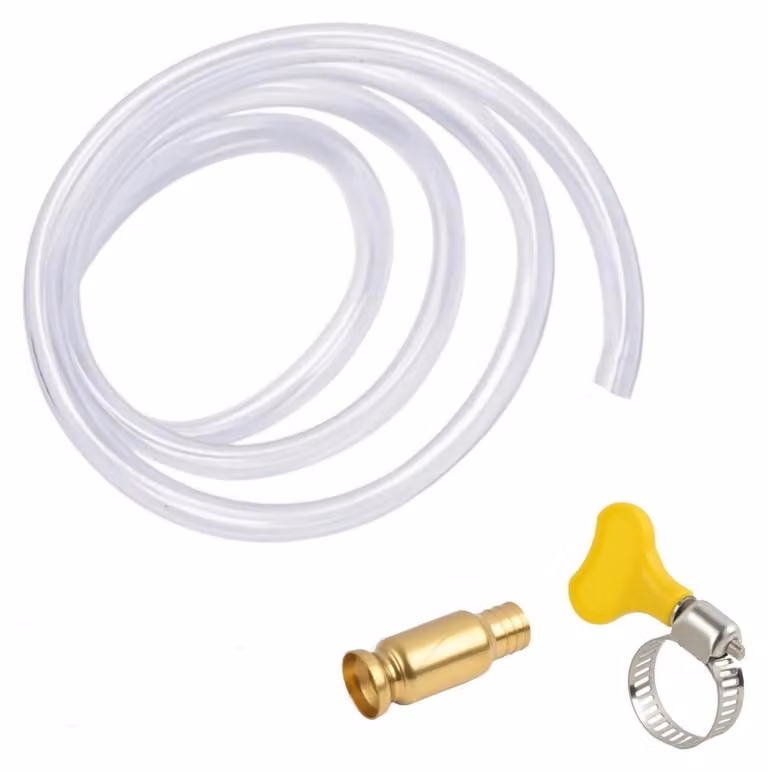 Tubo in PVC per sifoni, lunghezza 2 metri, pompa di trasferimento manuale per benzina, olio e acqua