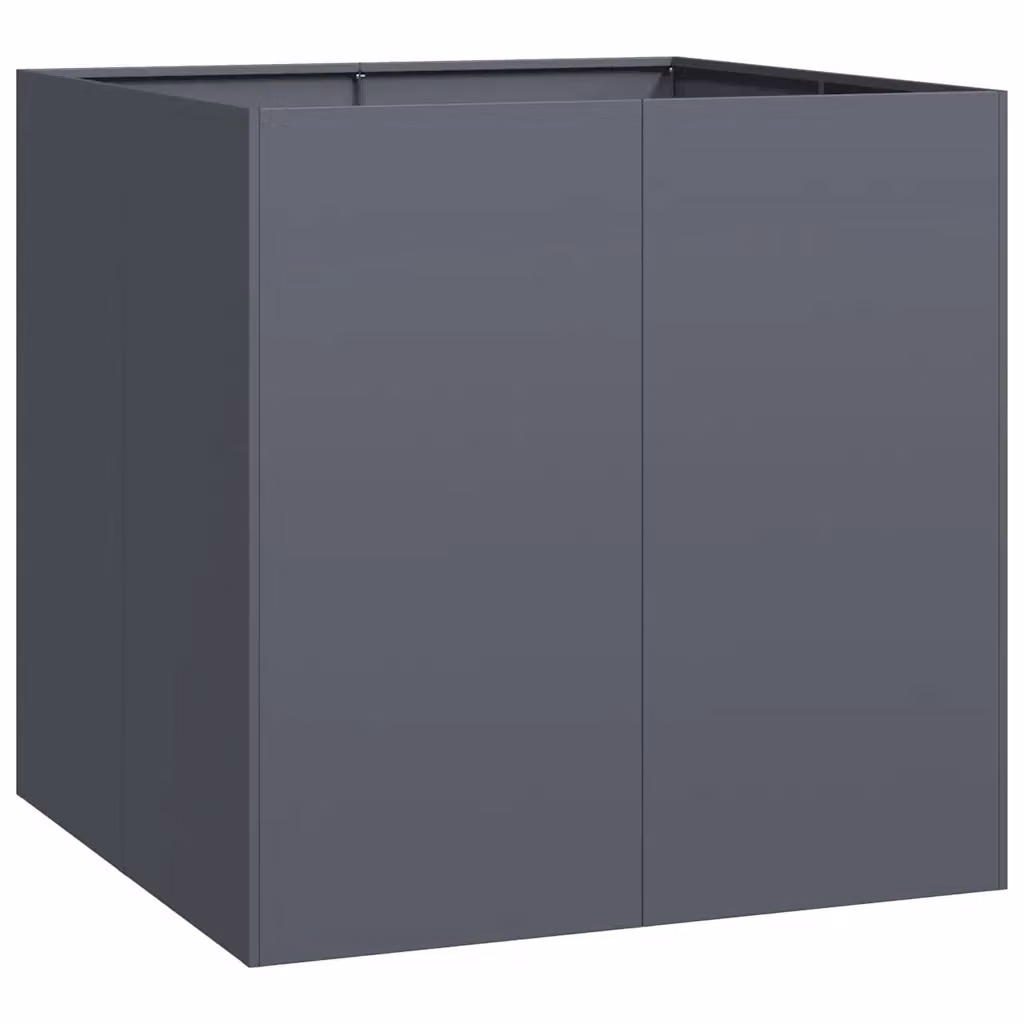 Fioriera contenitore per piante Design Mania in acciaio colore antracite L: 80 cm, P: 80 cm, H: 80 cm – 2