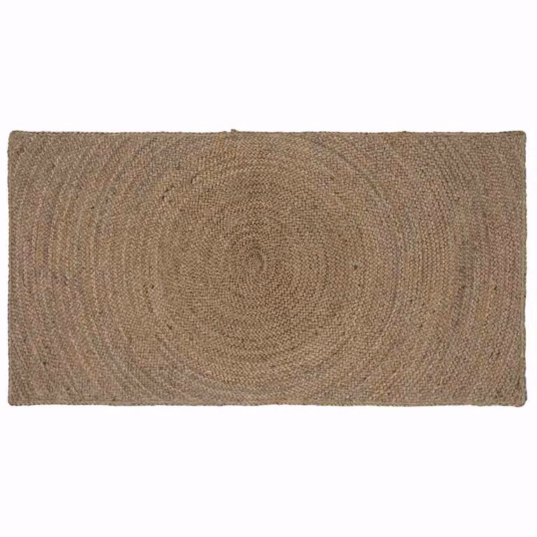 Tappeto in juta vidaXL per area soggiorno, rettangolare, Grigio, L: 100 cm, P: 200 cm