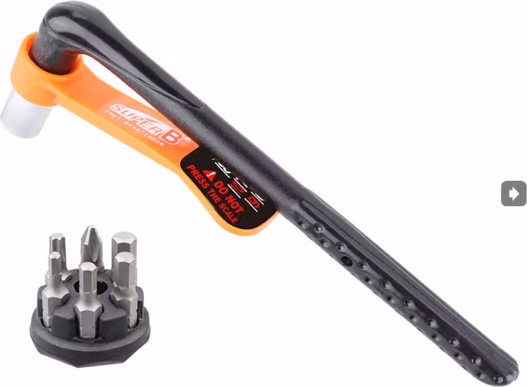 SUPER B Chiave dinamometrica 3-10Nm (Include punte: Allen 3/4/5/6Mm, Torx25/Phillips 2)