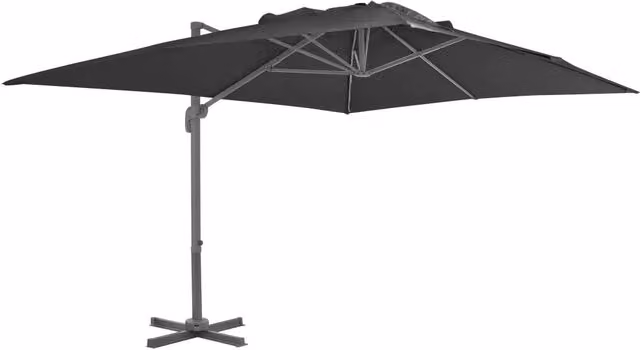 Parasole da Giardino con Base Portatile Antracite 276347