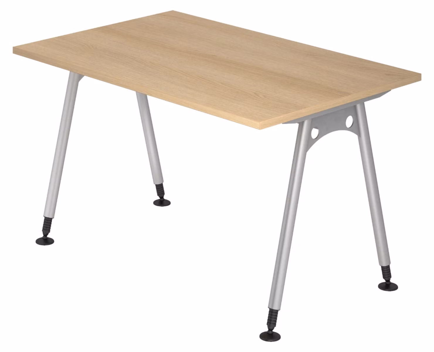 bümö Scrivania Serie A - Dimensioni: 120 x 80 cm, Decorazione: rovere