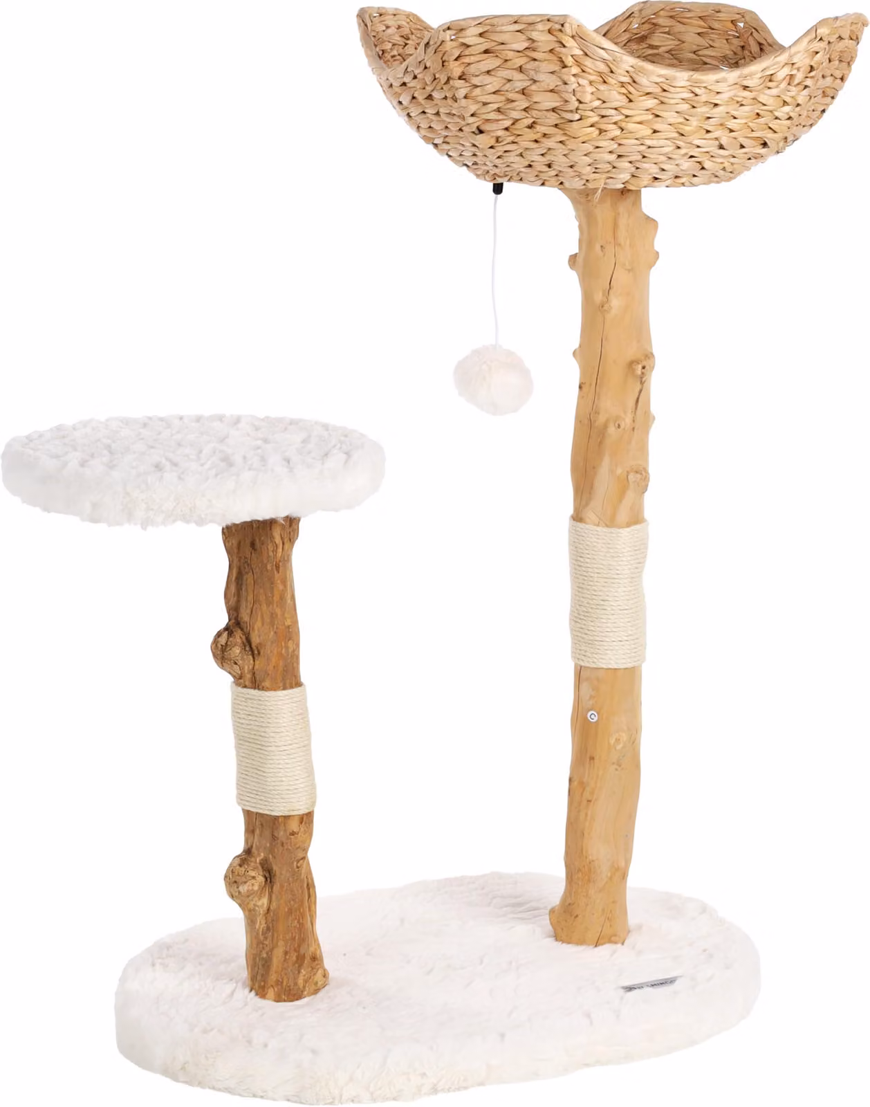 Albero per graffiare Flamingo, colore beige, dimensioni: 75 x 42 x 98 cm