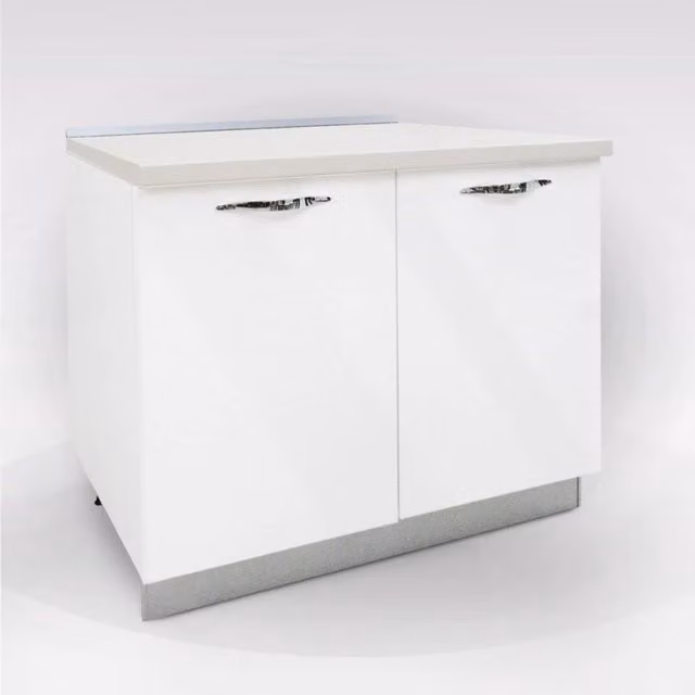 My Brand Base Cucina 90 cm Incasso Forno e Piano Cottura Bianco Lucido