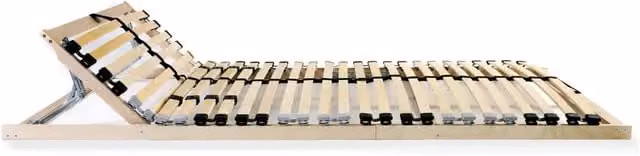 Set di 2 reti a doghe vidaXL in legno di faggio e betulla con 7 zone di supporto e 28 doghe, L/P: 90 x 200 cm, colore marrone
