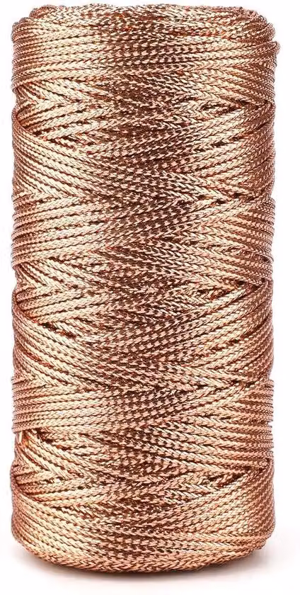 Nastro decorativo color oro rosa, 100 m, 15 mm, per confezioni regalo e alberi di Natale