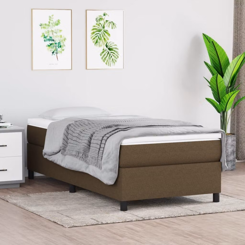 The Living Store rete marrone scuro 80x200 cm in tessuto