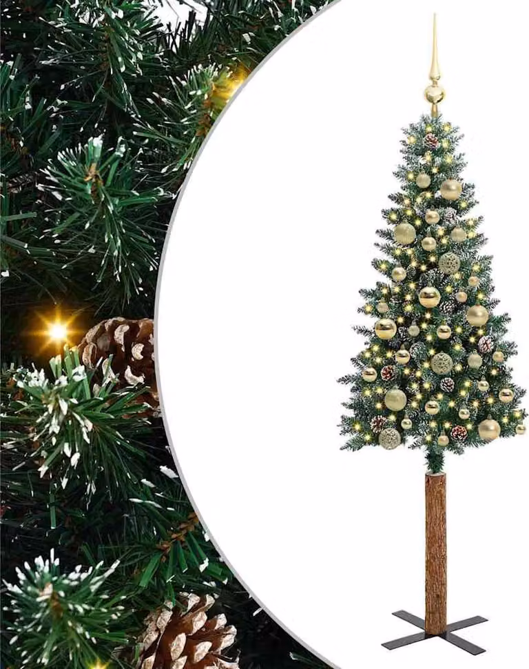 Albero di Natale snodato con 150 LED con supporto Verde 150 cm